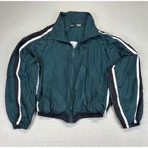 VINTAGE MacGregor Mens Large Track Suit Color Block Ankle Zip Stripe Windbreaker